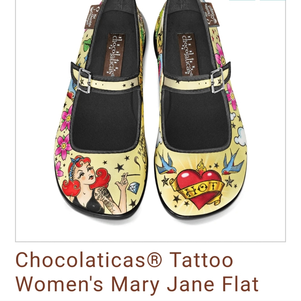 Chocolates Tatto May Jane shows sizes Eur 40 US 8.5
